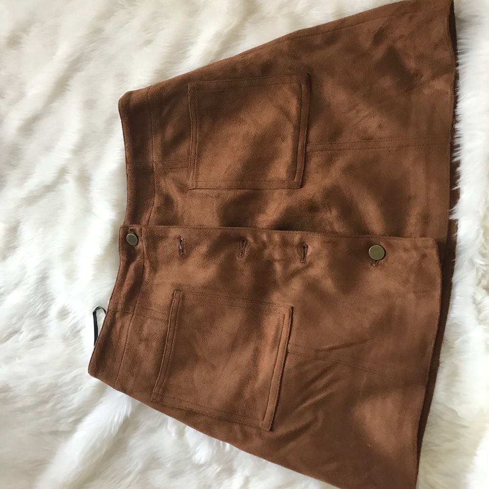 NWOT suede skirt